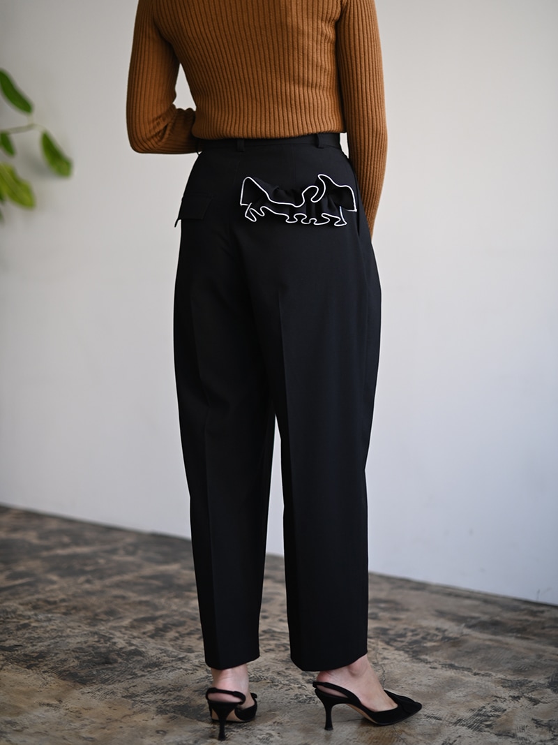 ポケットフリルパンツ(BLACK) | Bottoms,パンツ | | TREFLE＋1