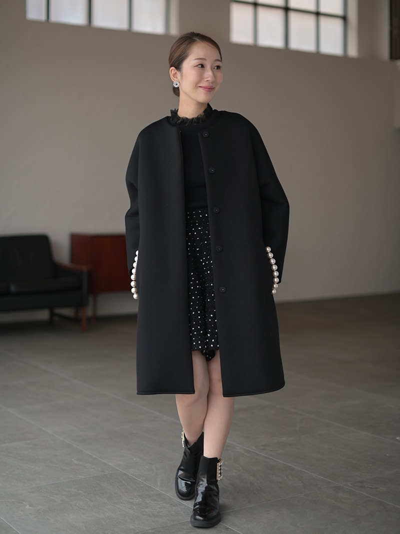 pearlボンディングコート | Outer | | TREFLE＋1（トレフルプラスワン）