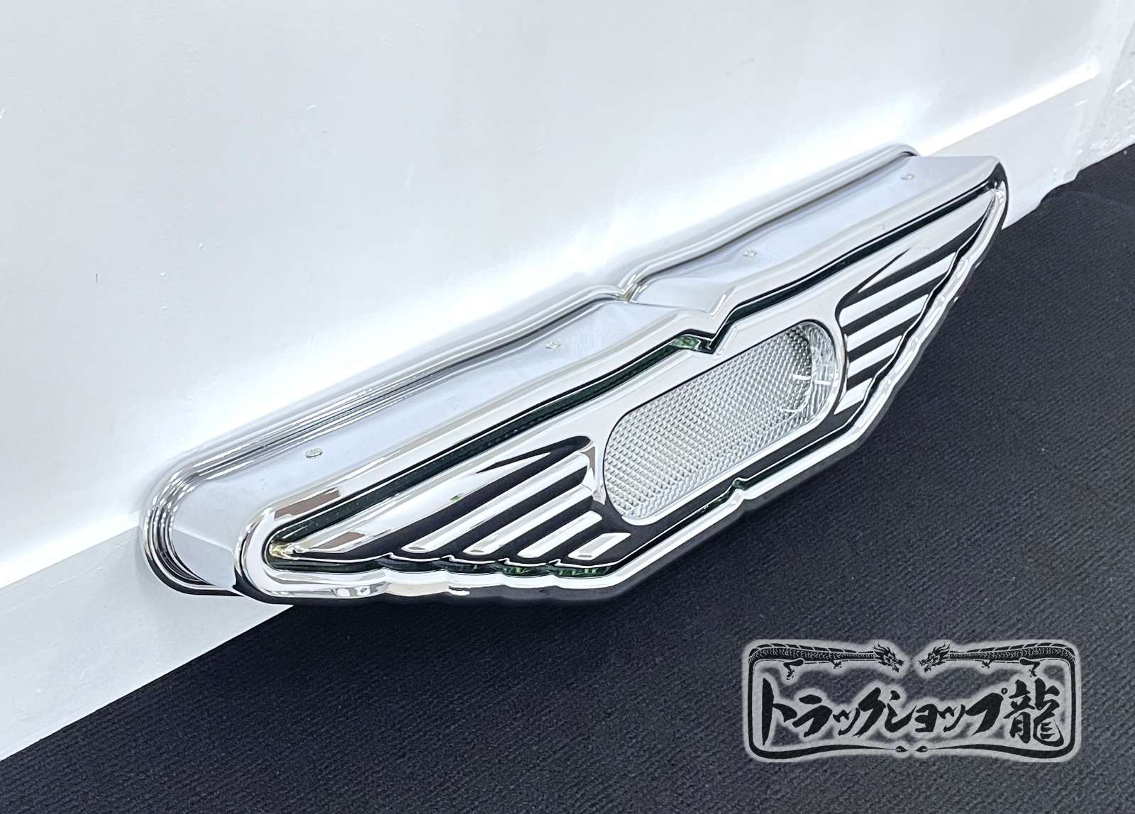 オリジナル クロームメッキ 中型 バスマーク アンドン 湾曲 表面R仕様