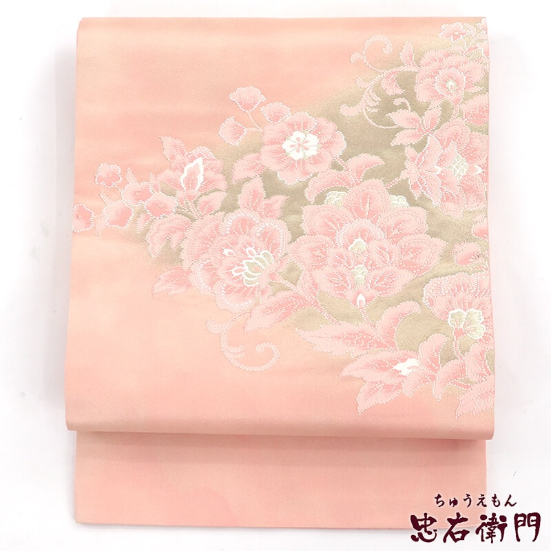 春一番の日に着たい色】【中古】 名古屋帯 なごや帯 九寸名古屋帯