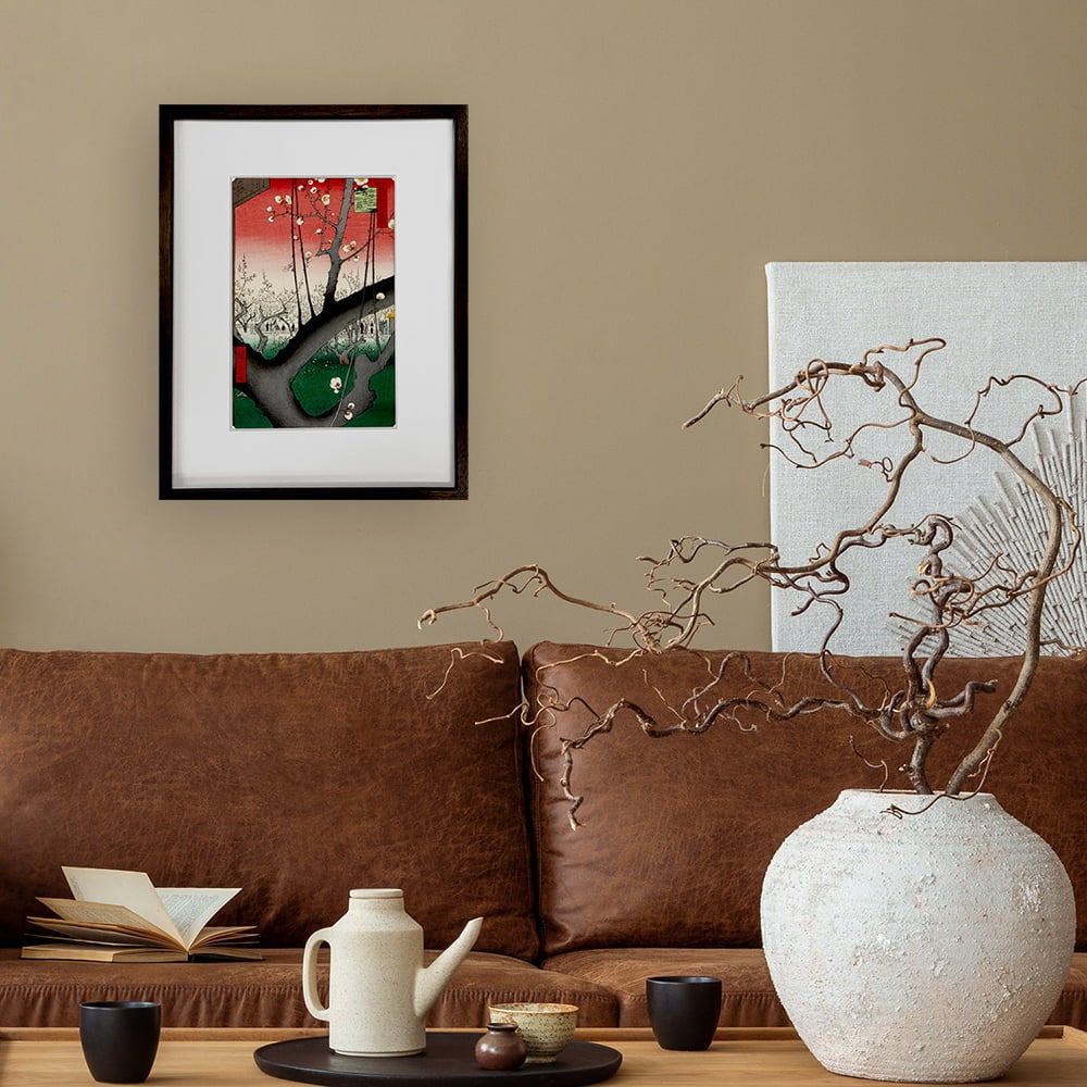 歌川広重「名所江戸百景 亀戸梅屋舗」浮世絵木版画｜浮世絵工房