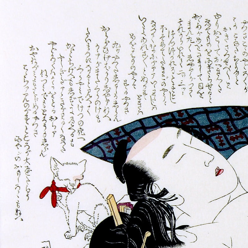 葛飾北斎 浮世絵春画「つひの雛形」※北斎あぶな絵名画撰 特彫り