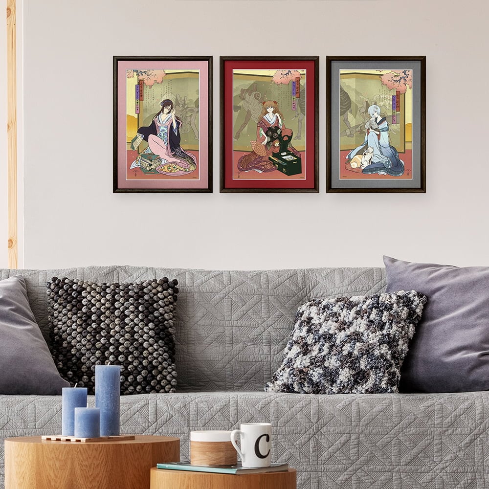 エヴァ浮世絵「箱根八里美人三画揃 アスカ」｜浮世絵工房