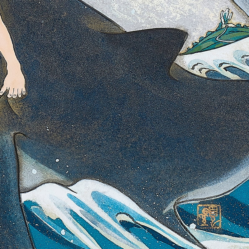 未来少年コナン 浮世絵「浪裏ノ勇」｜浮世絵工房