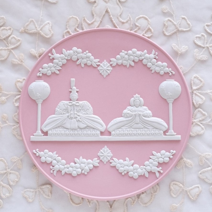 早割】WEDGWOOD ウェッジウッド ジャスパー 雛ドール プレート お雛様