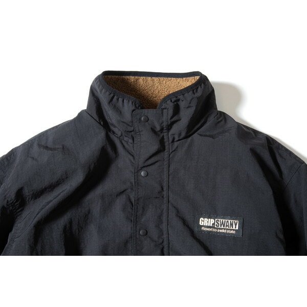 Grip Swany Reversible Fleece JKT Black [グリップスワニー]