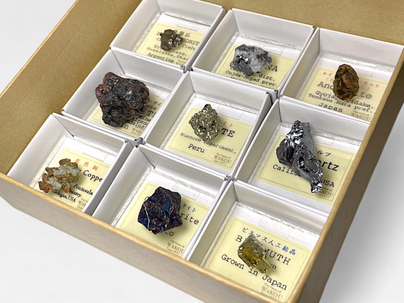 ミニチュア鉱物セット