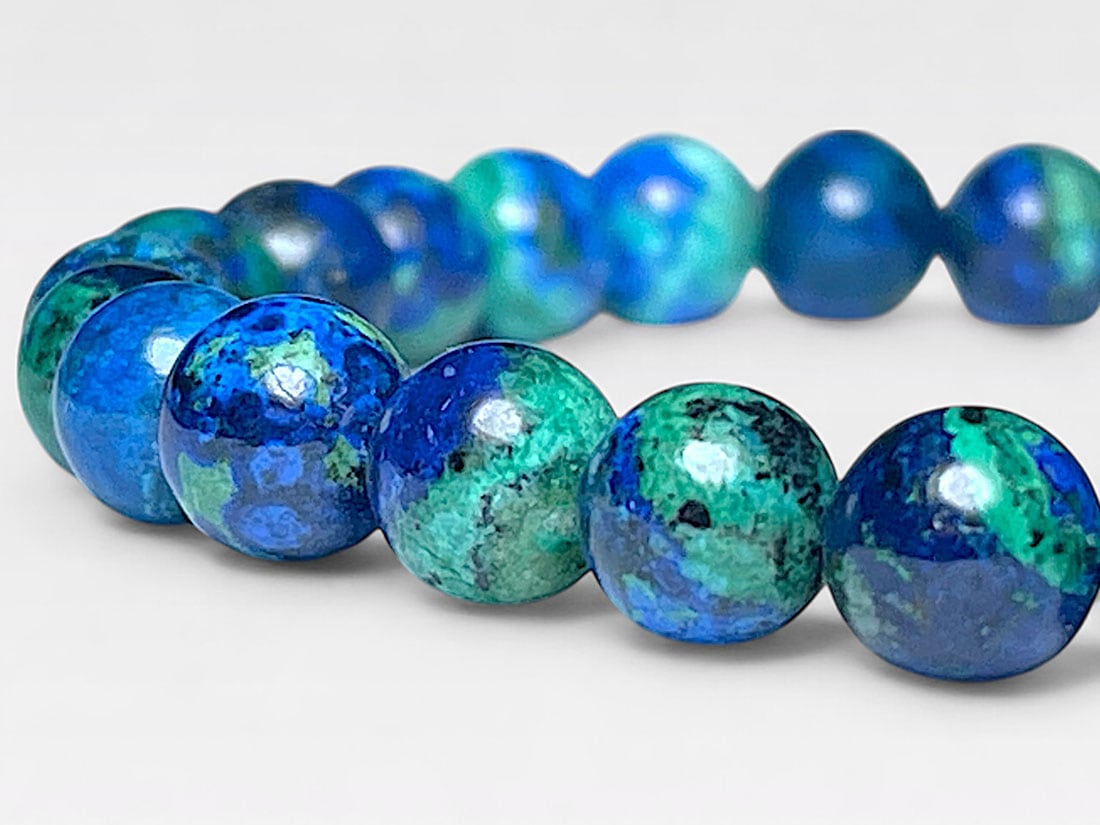 アズライト・マラカイト 6mm ブレスレット /Azurite with Malachite