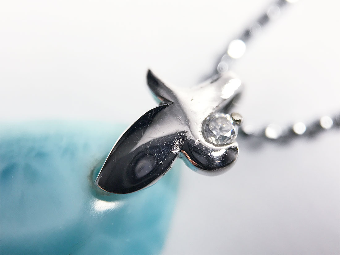 高品質】 ドミニカ共和国産 ラリマー ペンダントトップ