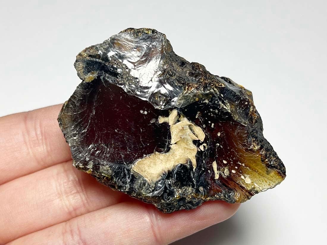 インドネシア・スマトラ産 ブルーアンバー ラフ ( 青琥珀 ) / BlueAmber