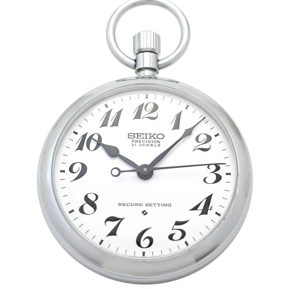 セイコー プレシジョン 懐中時計 6110-0010 紐つき Cal.6110A 21石 手
