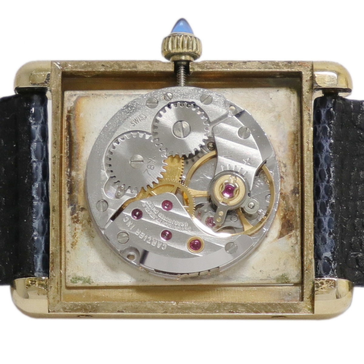 カルティエ タンク Ref.15705 金メッキ レディース Cal.78X ETA2512 手