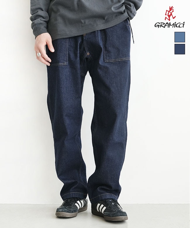 G5SU-P083]GRAMICCI(グラミチ) STRETCH DENIM LOOSE TAPERED RIDGE