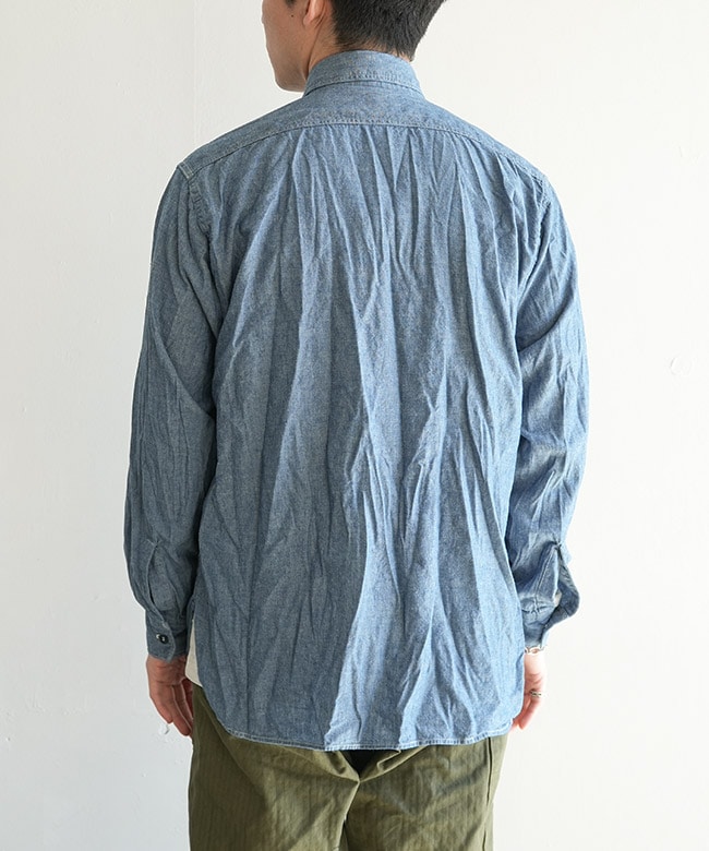 01-8270-84]orSlow(オアスロウ) RELAX FIT CHAMBRAY WORK SHIRT