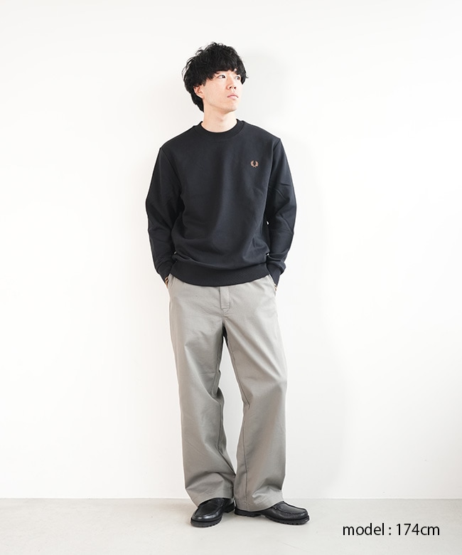 M7535]FRED PERRY(フレッドペリー) Crew Neck Sweatshirt クルーネック