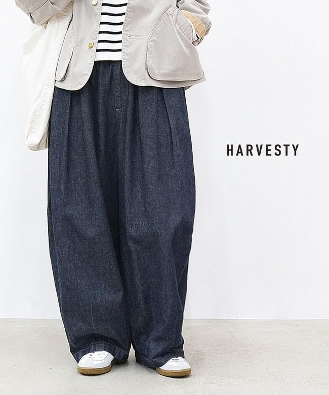 A11801]HARVESTY(ハーベスティ) 10ozデニムサーカスパンツ/ワン