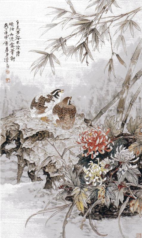 かちょう 重彩花鳥画法 中国画技法 中国絵画/重彩花鸟画法