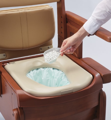 自動ラップ ポータブルトイレ専用凝固剤｜ヤガミホームヘルスセンター