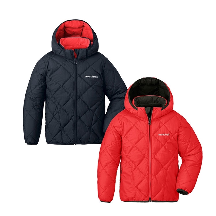 モンベル mont-bell （キッズ）リバーシブル ダウンパーカ Kid's 100