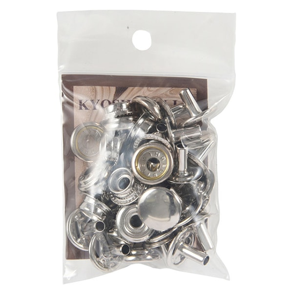 手芸金具 『ジャンパーホック 足長 大 ニッケル 75006-01』 KYOSHIN