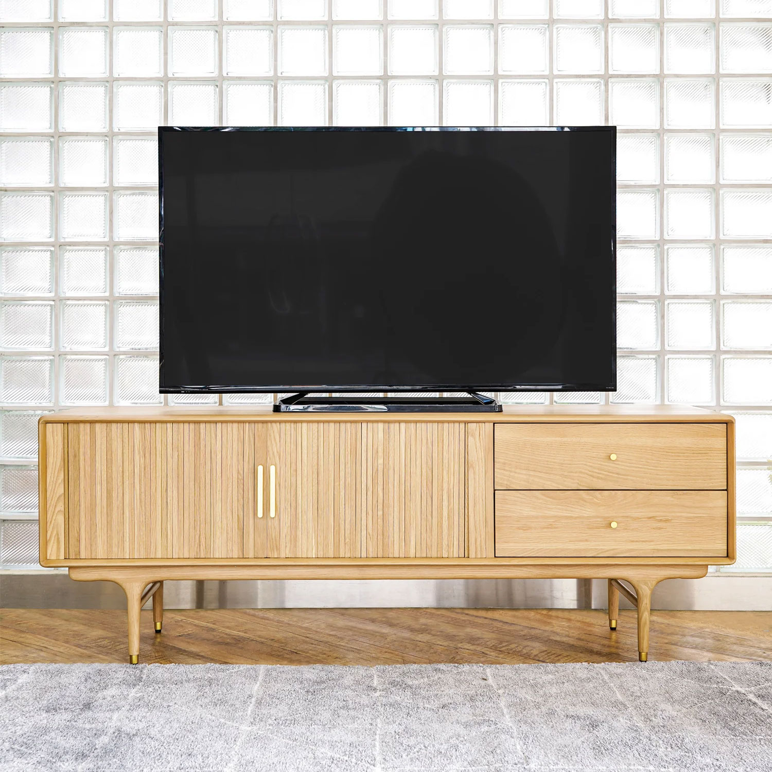 XANDER DESIGNS】JULIE TV BOARD 1600 poplar / white oak ※送料無料