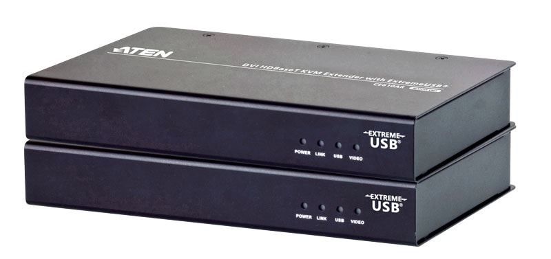 USB DVI KVMエクステンダー（1,920×1,200 @100m）（HDBaseT class A