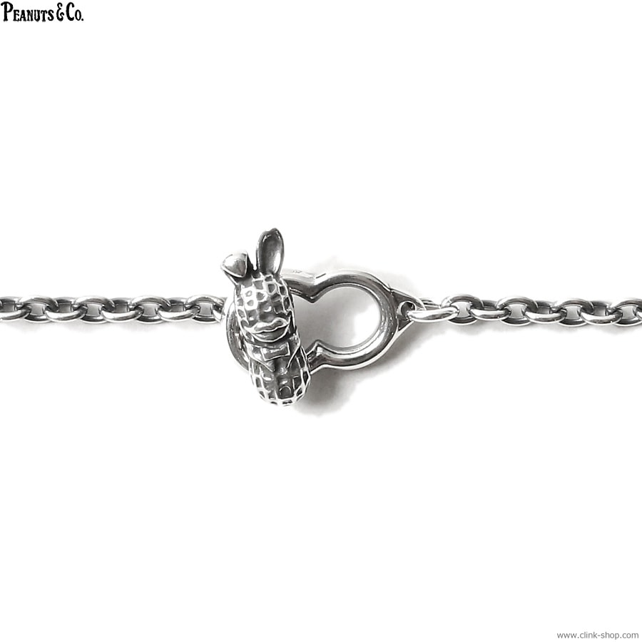 CLINK｜PEANUTS & CO. TEDDY BUNNYPEANUTS + CHAIN 60cm ROUND (SILVER