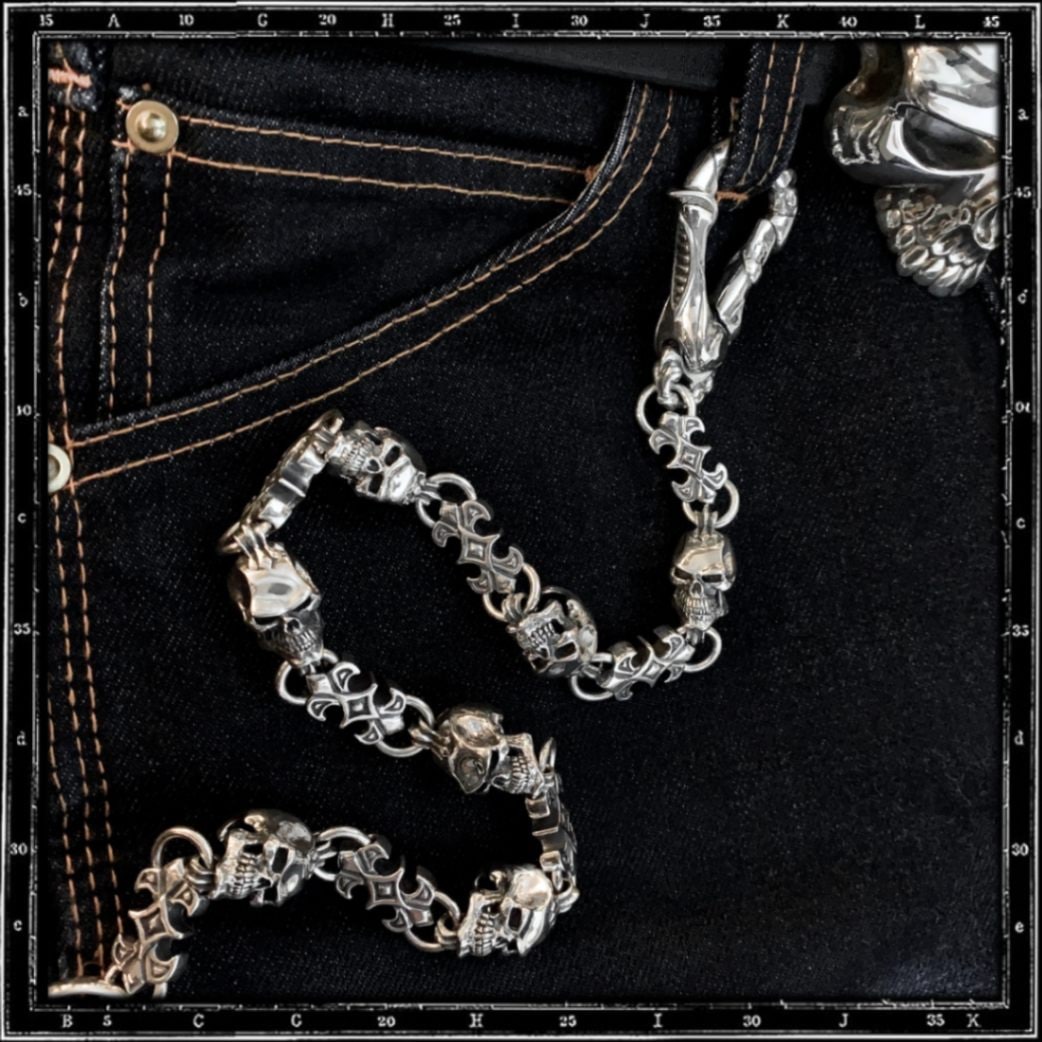 SKULL & LINK WALLET CHAIN | クレイジーピッグ公式オンラインストア