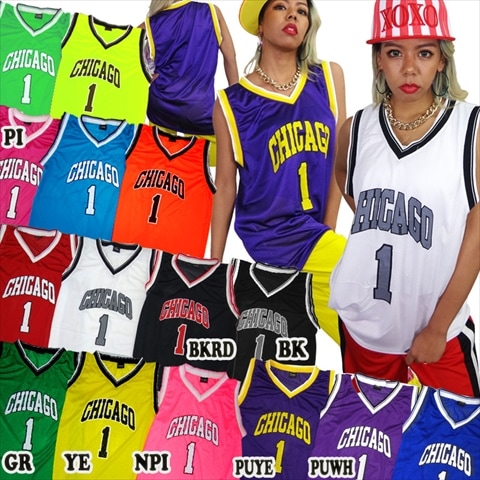 A0527-VネックCHICAGOバスケタンク | トップス,HipHopタンク | | DANCE