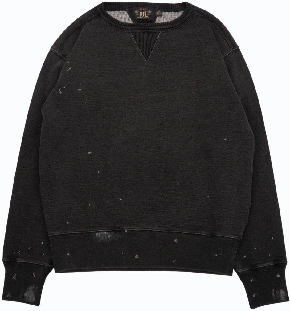 ダブルアールエル) RRL ディストレスト ブラック インディゴ