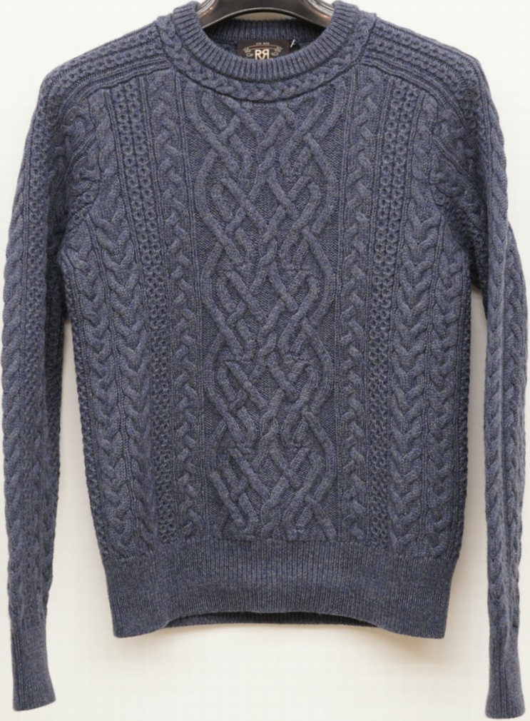 ダブルアールエル) RRL メリノウール アラン編み クルーネック