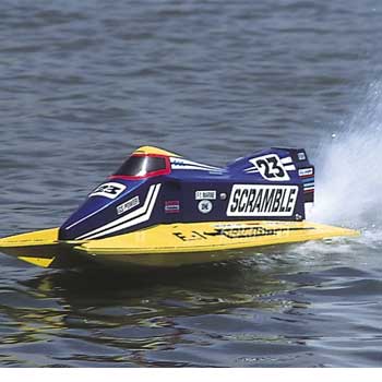 地球堂模型 SCRAMBLE アメリカンパワーGSF-1レーシングボート（ゼノア