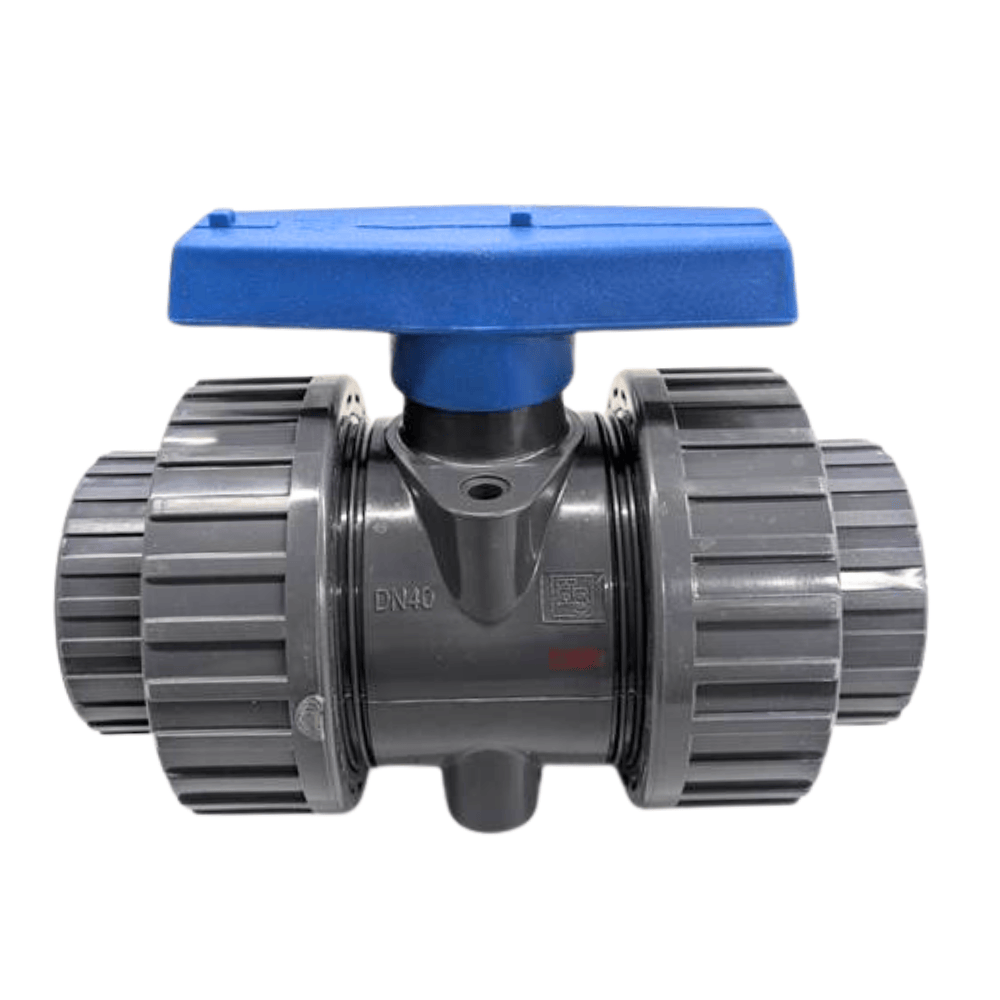 VP666 両ユニオン型ボールバルブ ねじ式 青ハンドル 15A-50A | 塩