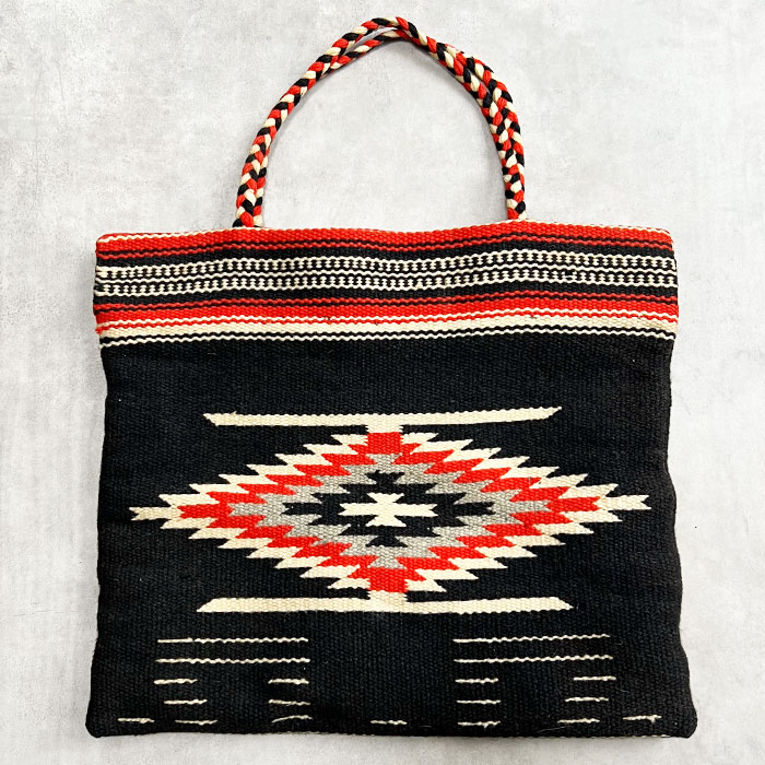 VINTAGE 30's CHIMAYO WEARING TALON BALL CHAIN ZIPPER BAG BLACK 30