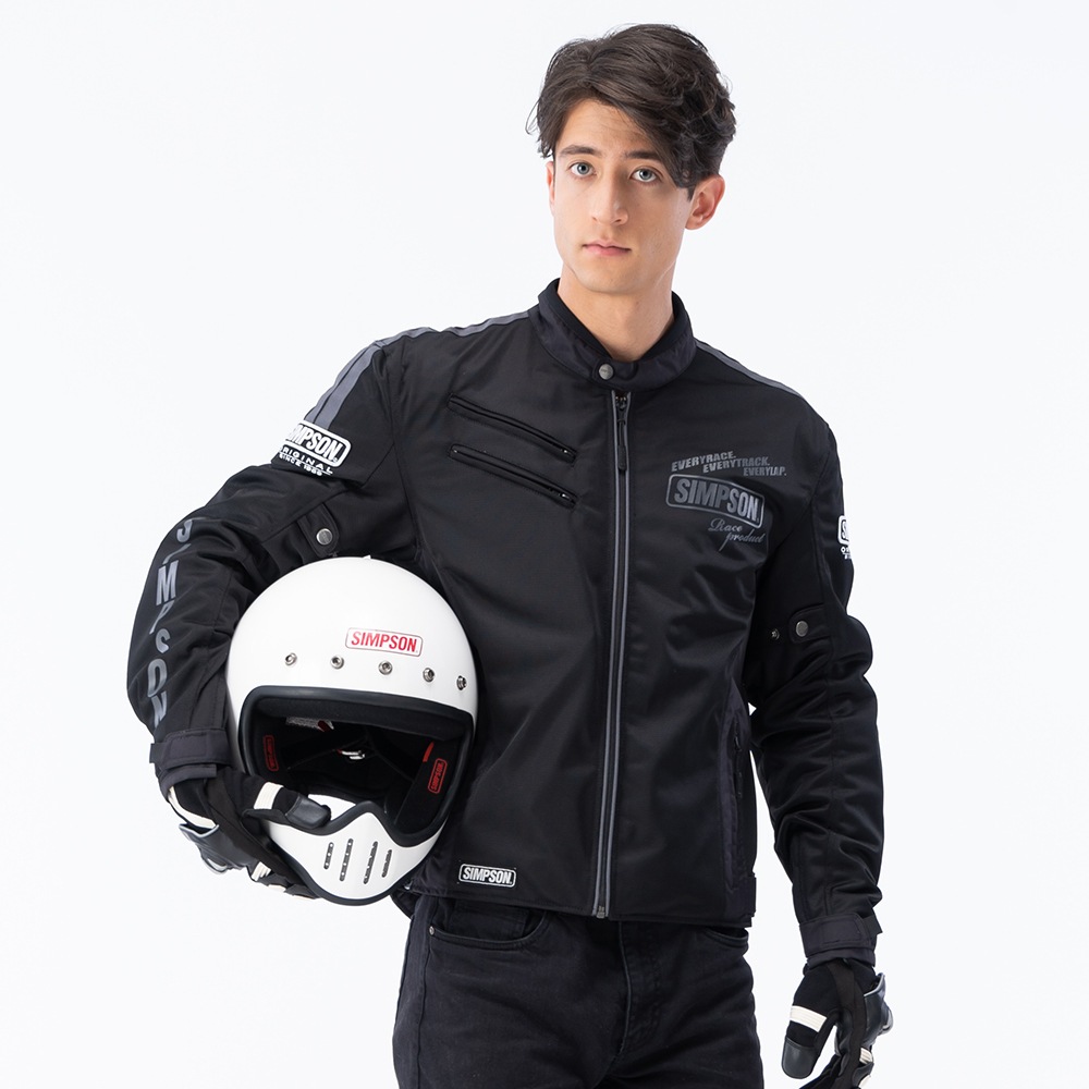 SIMPSON NSM-2204 ライダース メッシュジャケット 春夏モデル