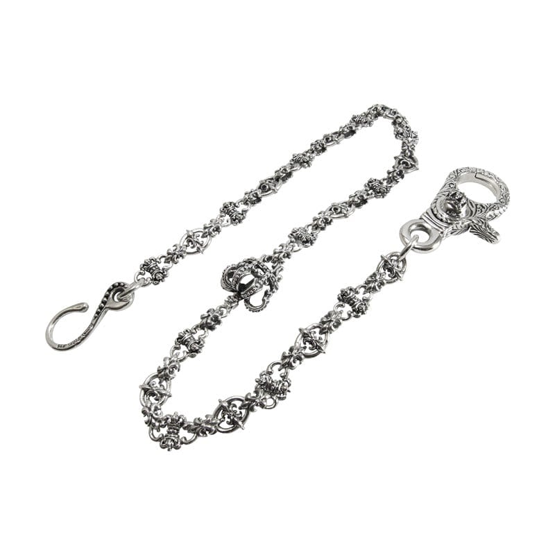 CORONET WITH CORONET CROWN | ウォレットチェーン,シルバー