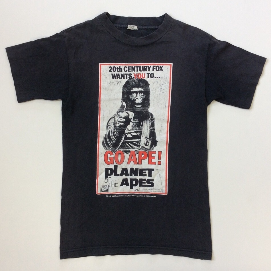 PLANET OF THE APES 猿の惑星 90's 半袖Tシャツ レア 希少 送料無料