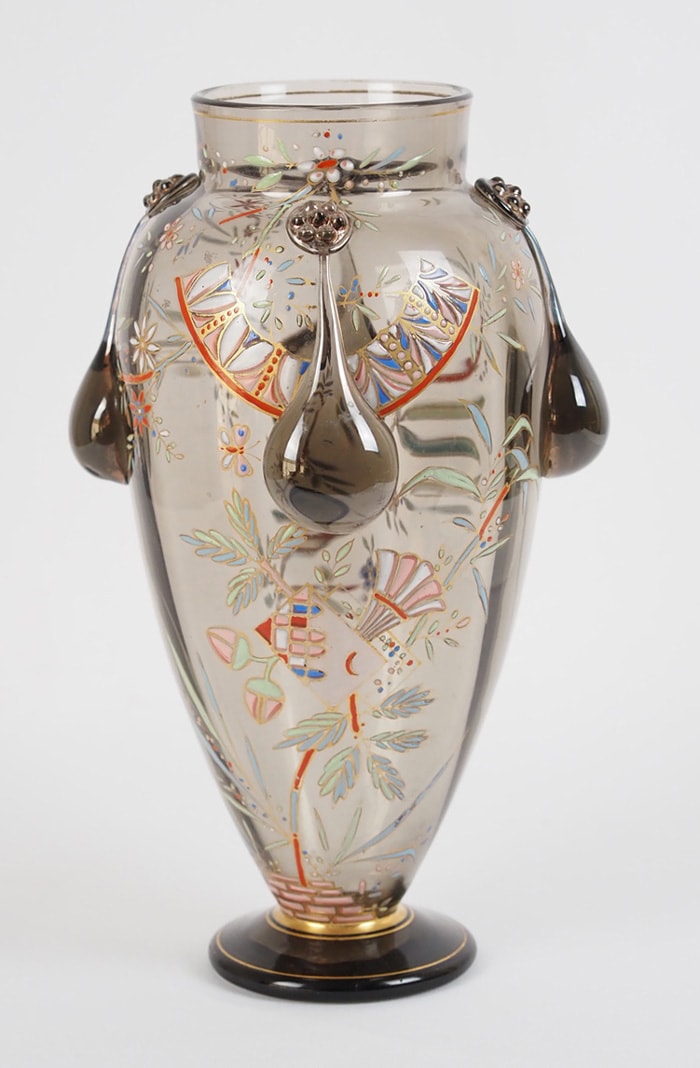 エミールガレ風花瓶 タカオ 36㎝ 東里7-0816① エミールガレ風花瓶