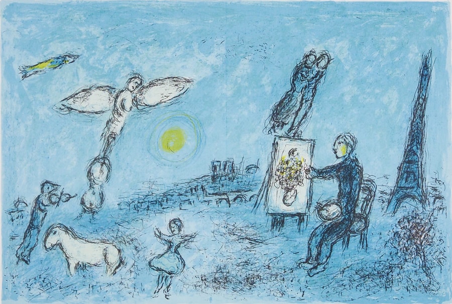 マルク・シャガール 「画家とその二重像」 | | アトリエ・ブランカ