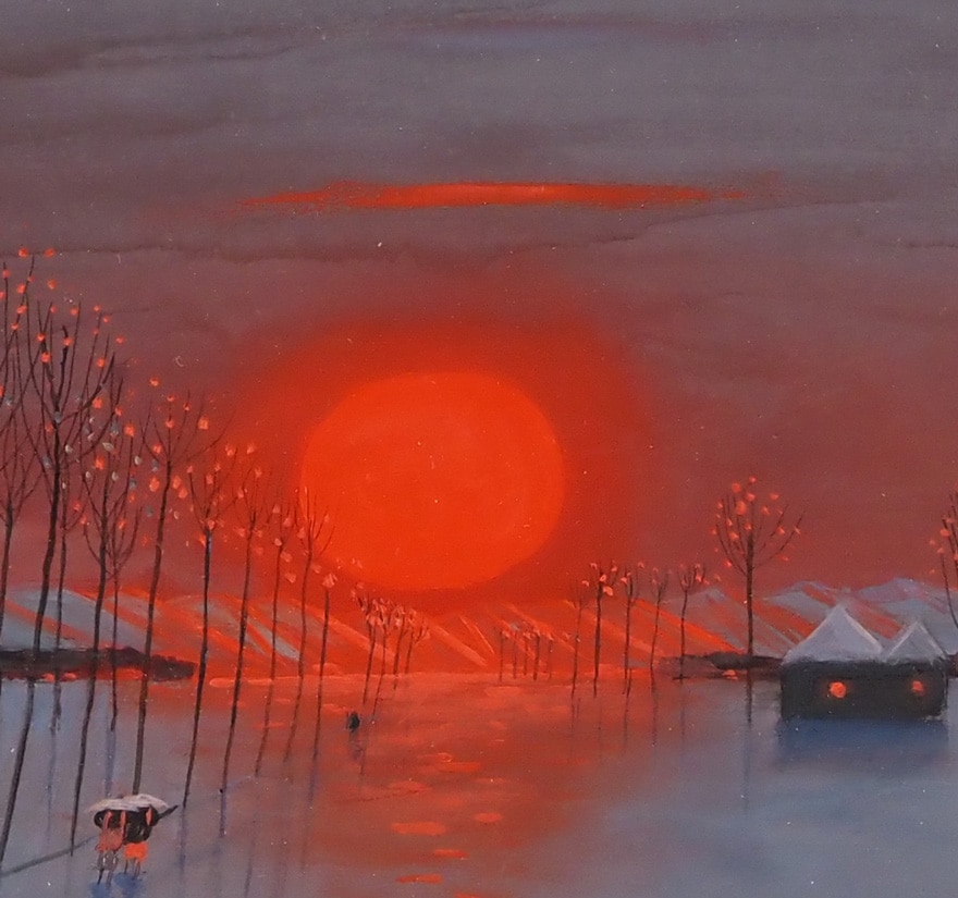 斎藤真一 「紅い陽の村（越後瞽女日記）」 | | アトリエ・ブランカ