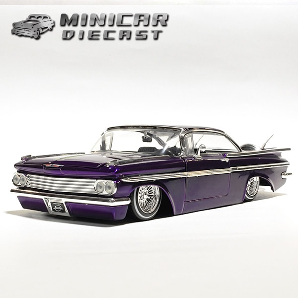 1/24 箱入り ミニカー 1959 CHEVROLET IMPALA パープル シボレー