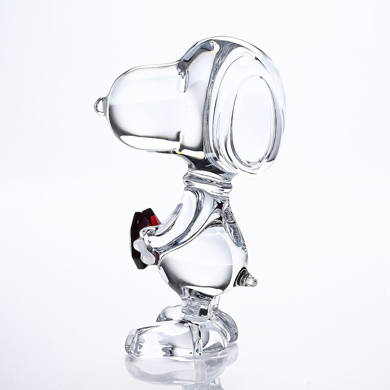 バカラ 名入れ対応 Baccarat フィギュア カトゥーン スヌーピー レッド