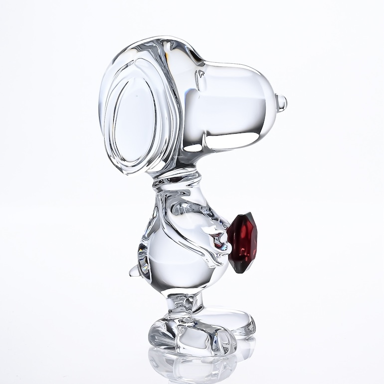 バカラ 名入れ対応 Baccarat フィギュア カトゥーン スヌーピー レッド