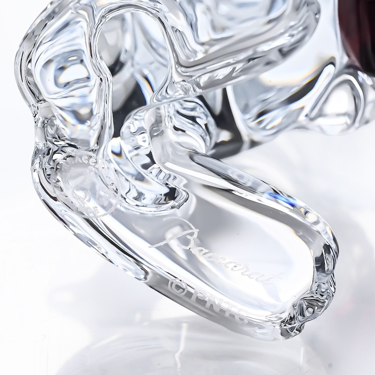 バカラ 名入れ対応 Baccarat フィギュア カトゥーン スヌーピー レッド