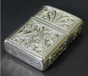 ZIPPO スターリングシルバー（純銀） シルバーキング アーマー 26SLV-1