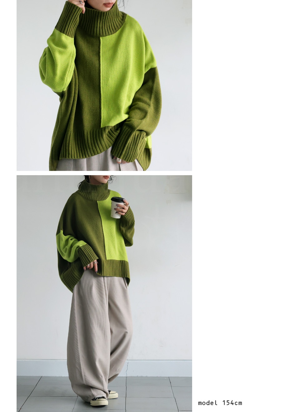 ハイネックニット ニット レディース トップス 無地 長袖・再入荷