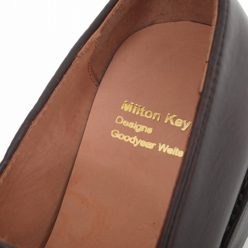 MiltonKeynes ミルトンキーンズ レザーフラットシューズ Plain Toe