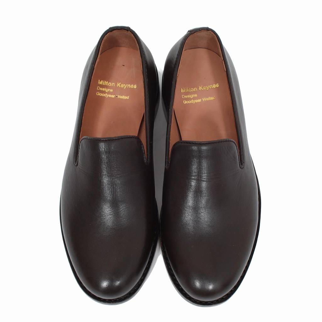MiltonKeynes ミルトンキーンズ レザーフラットシューズ Plain Toe