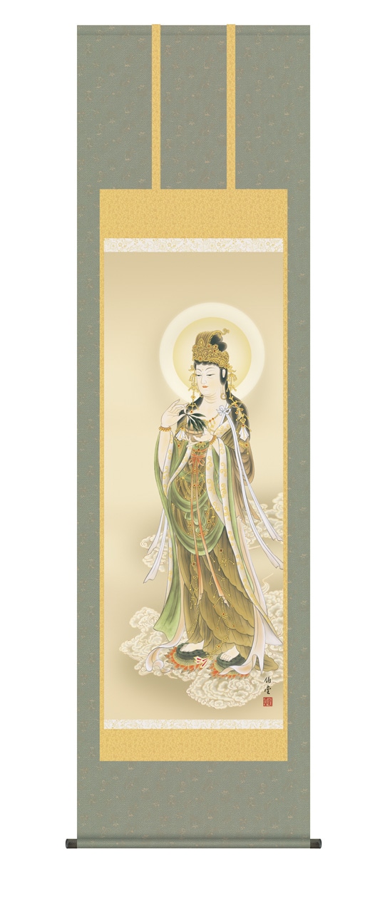 不詳/作者不詳/雲上観音図/人物/布袋屋掛軸HJ-890 2026年最新】Yahoo