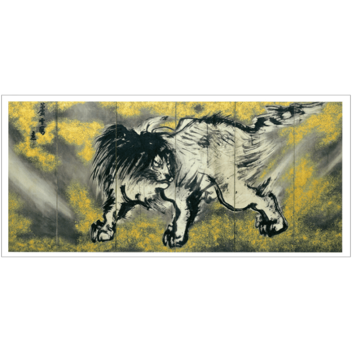 長型はがき〈唐獅子図屏風〉 長沢芦雪京都便利堂オンラインショップ